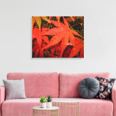 Crimson Maple Leaves - Canvas Afdruk (Insitu (Woonkamer))