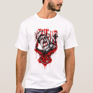 Crimson Martyr – Gotische Horror Metal Design T-shirt