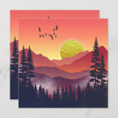 Crimson Mountains Landschap (Voorkant / Achterkant)