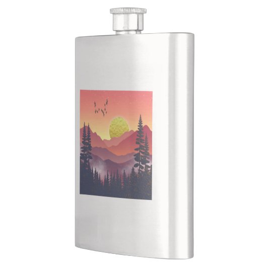 Crimson Mountains Landschap Flacon (Links)