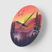 Crimson Mountains Landschap Ronde Klok (Hoek)