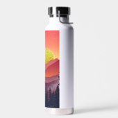 Crimson Mountains Landschap Waterfles (Links)