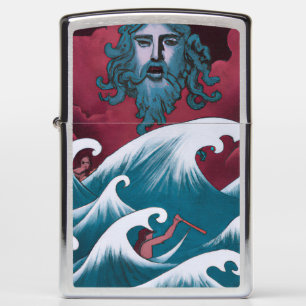 Crimson Neptune olieverfschilderij