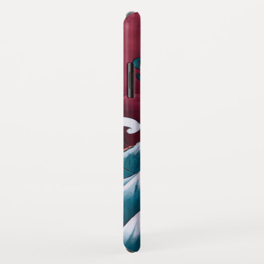 Crimson Neptune olieverfschilderij Case-Mate iPhone Case (Achterkant/rechts)