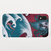 Crimson Neptune olieverfschilderij Case-Mate iPhone Case (Achterkant (horizontaal))