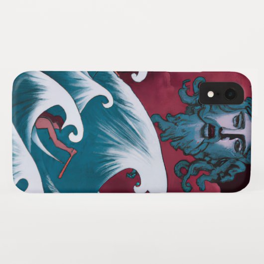Crimson Neptune olieverfschilderij Case-Mate iPhone Case (Achterkant (horizontaal))