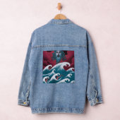 Crimson Neptune olieverfschilderij Denim Jacket (Hangar)