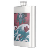 Crimson Neptune olieverfschilderij Flacon (Links)