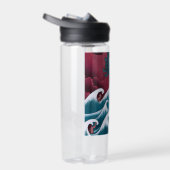 Crimson Neptune olieverfschilderij Waterfles (Rechts)