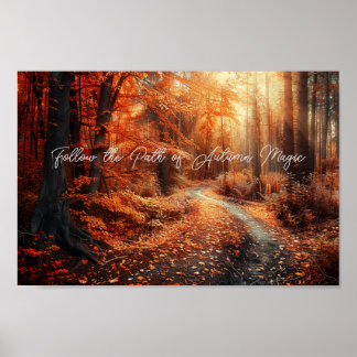 Crimson Pathway Poster