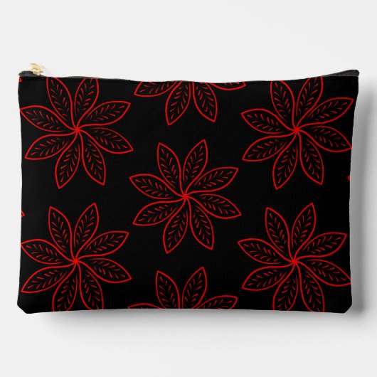 Crimson Pattern op zwart Etui (Voorkant)