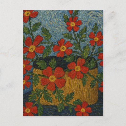 Crimson Phlox-Briefkaart Briefkaart (Voorkant)