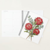 Crimson Protea Bouquet Watercolor (Devant avec enveloppe)