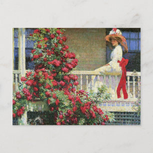 Crimson Rambler Philip Hale Fine Art Briefkaart