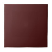 Crimson Red Brown Solid Color Tile Tegeltje (Voorkant)
