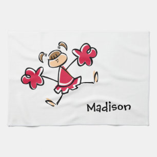 Crimson Red Cheerleader Theedoek