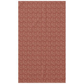 Crimson Red en Beige Creme  Paisley Tafelkleed (Voorkant)