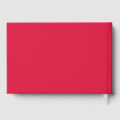 Crimson Red Foil Guestbook – Customizable (Verso)