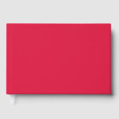 Crimson Red Foil Guestbook – Customizable (Recto)