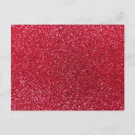Crimson red glitter briefkaart (Voorkant)