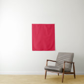 Crimson Red Kleine Aangepaste Tapestry Wandkleed (In situ)