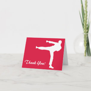 Crimson Red Martial Arts Bedankkaart