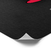 Crimson Red Microphone Poster (Hoek)