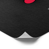 Crimson Red Motocross Poster (Hoek)