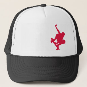 Crimson Red Skateboard Trucker Pet