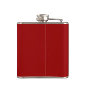 Crimson Red Solid Color | Klassiek | Elegant Heupfles (Achterkant)
