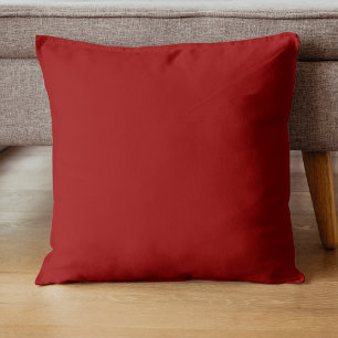 Crimson Red Solid Color   Klassiek   Elegant Kussen
