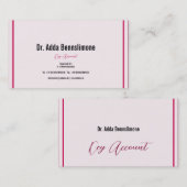 Crimson Red Visitekaartje (Voorkant / Achterkant)