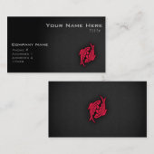 Crimson Red Vissen Visitekaartje (Voorkant / Achterkant)