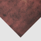 Crimson red vlekken papier handschrift (Detail)