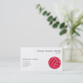 Crimson Red Volleyball Visitekaartje (Staand voorkant)