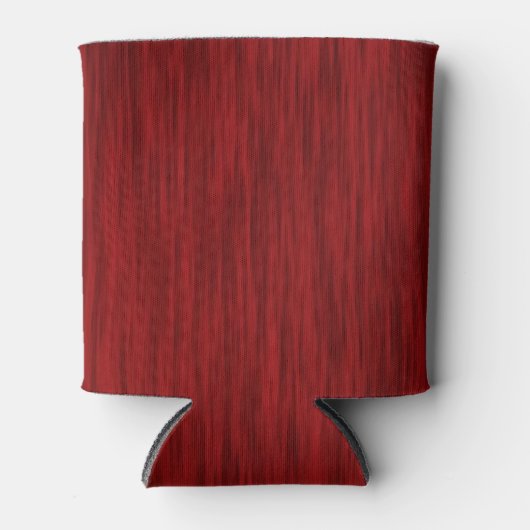 Crimson Red Wood Grain Kijk Blikjeskoeler (Voorkant)