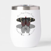 Crimson Roos Butterfly Shadow Monogram (Voorkant)