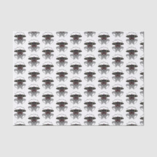 Crimson Roos Butterfly Shadow Monogram Tissuepapier