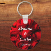 "Crimson Rose Bouquet" Sleutelhanger (Voorkant)