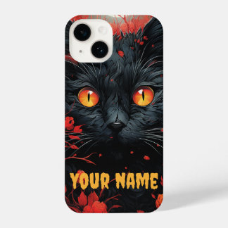 Crimson Rose Feline Fantasy iPhone 14 Hoesje