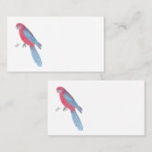 CRIMSON ROSELLA VISITEKAARTJE (Voorkant / Achterkant)