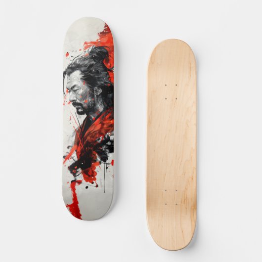 Crimson Samurai Skateboard (Voorkant)