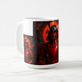 Crimson Samurai Warrior Koffiemok (Voorkant links)