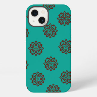 Crimson Scrolls - Bold Elegance iPhone 13 Hoesje