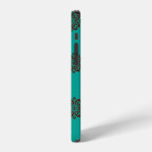 Crimson Scrolls - Bold Elegance iPhone Hoesje (Linkerkant)