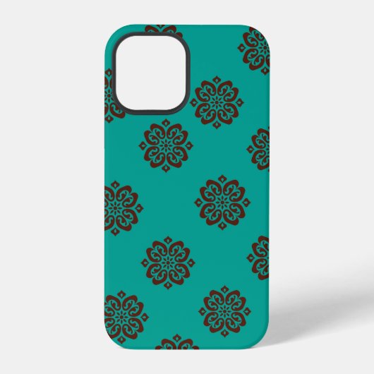 Crimson Scrolls - Bold Elegance iPhone Hoesje (Achterkant)