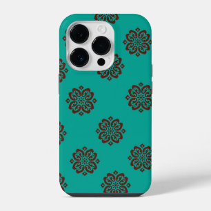 Crimson Scrolls - Bold Elegance iPhone 14 Plus Hoesje