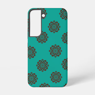 Crimson Scrolls - Bold Elegance Samsung Galaxy Hoesje