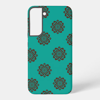 Crimson Scrolls - Bold Elegance Samsung Galaxy Hoesje