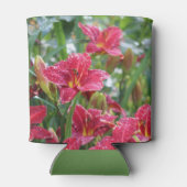 Crimson Shadows Red Daylilies Blikjeskoeler (Achterkant)